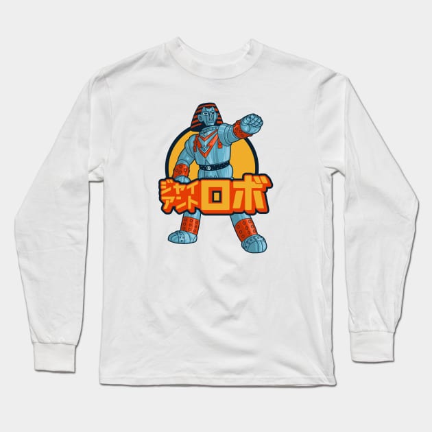 retro robot Long Sleeve T-Shirt by Nisu Studio